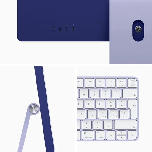 iMac 24 pouces 256Go - Mauve - Clavier et écran
