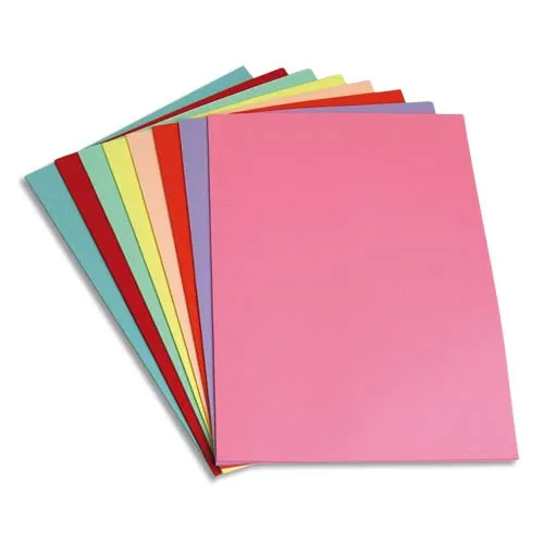 Illustration of product : PERGAMY Paquet de 250 sous-chemises papier 60 grammes coloris Assortis (1)