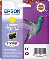 Illustration of product : EPSON T0804 cartouche d encre jaune capacité standard 7.4ml 520 pages 1-pack blister sans alarme (1)