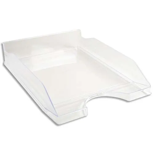 Corbeille à courrier ECO en polystyrène, Cristal