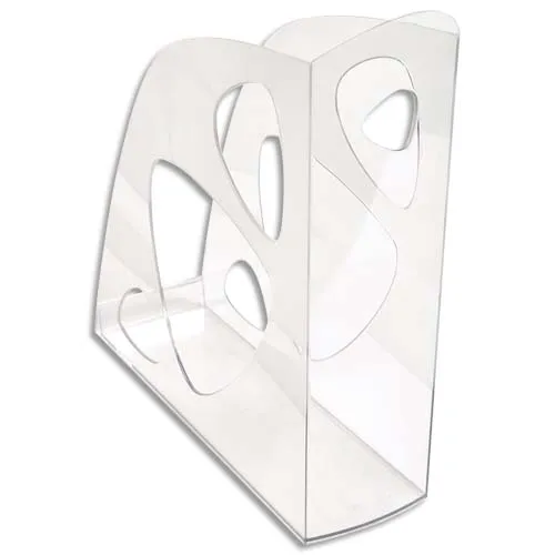 Porte-revues ECO en polystyrène, Cristal