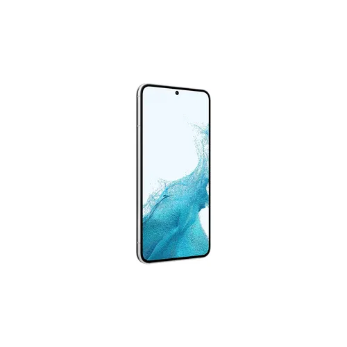 SAMSUNG Galaxy S22 256 Go blanc fantôme - Incliné à droite