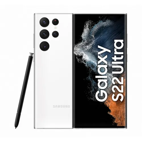 SAMSUNG Galaxy S22 Ultra 256Go blanc - Face et dos