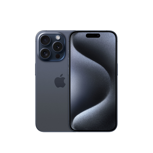 iPhone 15 Pro 1 To - Titane Bleu - Face et dos