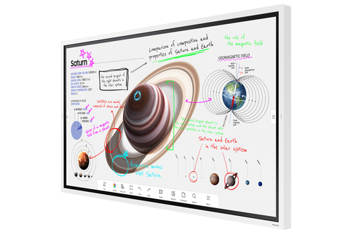 SAMSUNG WM65B FLIP 4K 65" - Incliné à gauche