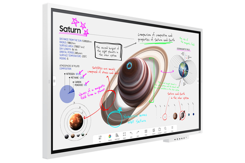 SAMSUNG WM65B FLIP 4K 65" - Incliné à droite