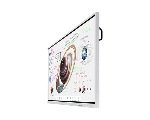 SAMSUNG WM85B Flip 4K 85" - Incliné à gauche