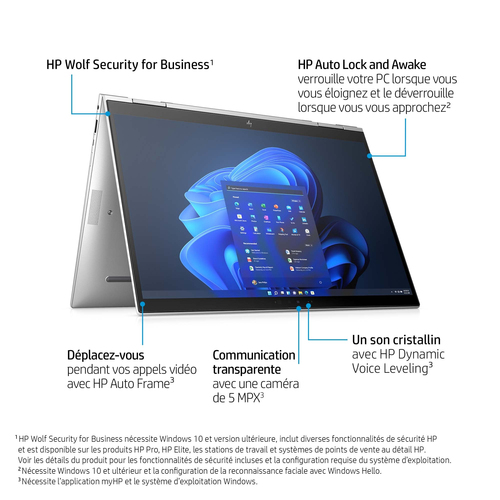 HP EliteBook x360 i5-1235U 16Go 512Go SSD 14" - Posé debout