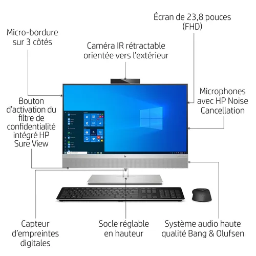 Illustration of product : HP EliteOne 800 G6 - 256 Go (28)