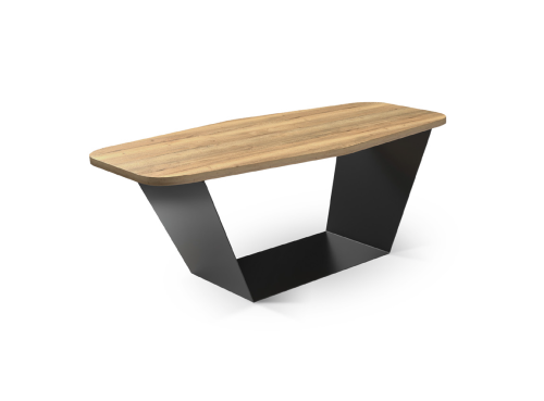 Table basse Tori - En bois avec piètement noir