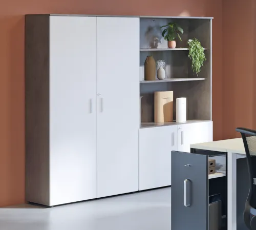 Armoire bois haute