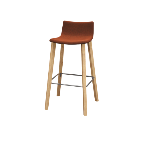 Tabouret VITA - Siège tissus piètement bois