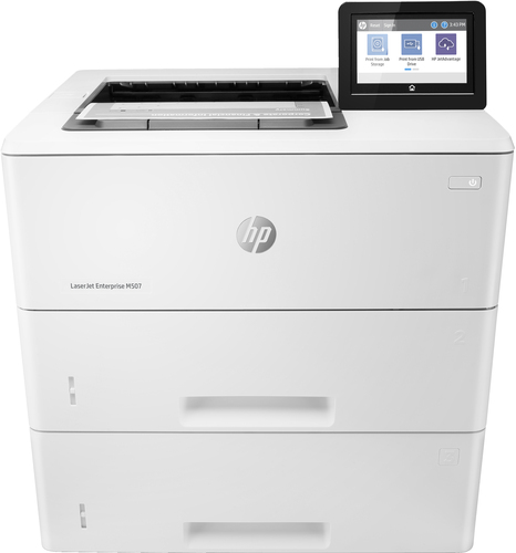 HP LaserJet M507x - Face 2 magasins papier