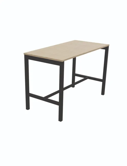 Table Astrolite Haute - Bois avec piètement noir