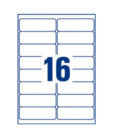 Illustration of product : AVERY Boîte de 1600 étiquettes Jet d&#039;encre format 99,1x33,9mm (3)