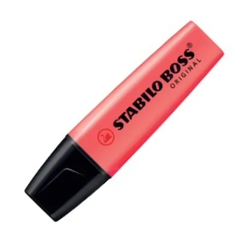 Illustration of product : STABILO Surligneur BOSS ORIGINAL pointe biseautée Rouge/Orange (1)