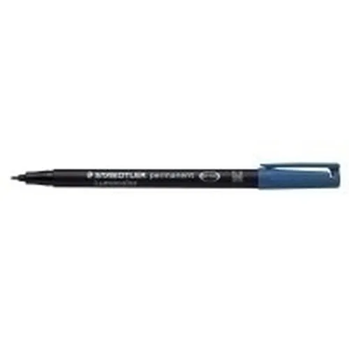 Illustration of product : STAEDTLER Feutre pour rétroprojection pointe moyenne encre permanente Bleue LUMOCOLOR (1)
