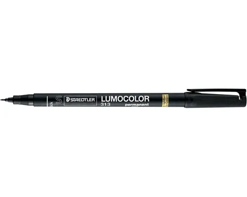 Illustration of product : STAEDTLER Feutre pour rétroprojection pointe super fine encre permanente Noire LUMOCOLOR (1)