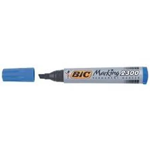 Illustration of product : BIC Marking 2300 ECOlutions Marqueurs Permanents à Pointe Moyenne Biseautée - Bleu (1)