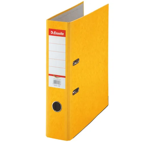 Illustration of product : ESSELTE Classeur à levier RAINBOW, A4, 7,5 cm, carton, jaune (1)