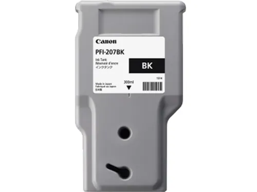 Illustration of product : CANON PFI-207BK cartouche dencre noir capacité standard 300ml pack de 1 (1)