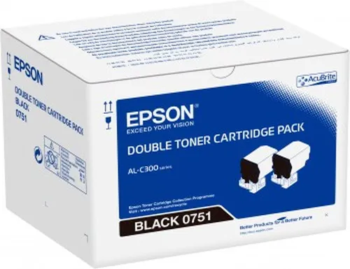 Illustration of product : EPSON AL-C300 cartouche de toner noir capacité standard pack de 2 (1)