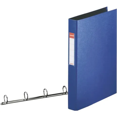 Illustration of product : ESSELTE Classeur 4 anneaux VIVIDA en polypropylène, dos 4cm, coloris Bleu (1)