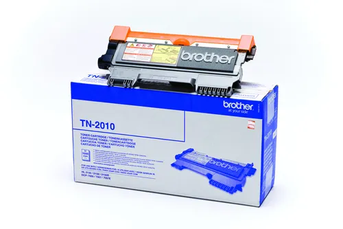Illustration of product : Brother TN2010 - Noir - original - cartouche de toner - pour Brother DCP-7055, DCP-7055W, DCP-7057, DCP-7057E, HL-2130, HL-2132, HL-2135W (1)