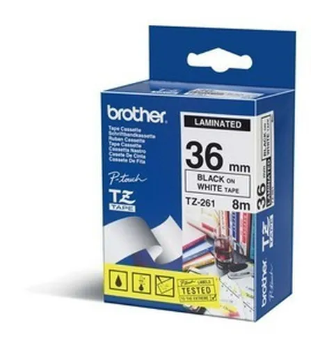 Illustration of product : Brother TZe261noir/blanc 36mm (1)
