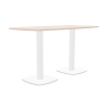Table haute Working - Blanc Acacia