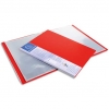 EXACOMPTA Protège-documents en polypropylène opaque. 80 vues, 40 pochettes. Coloris rouge.