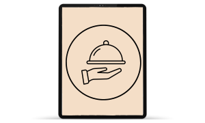 Illustration Tablette en restauration