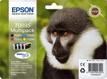EPSON T0895 cartouche d encre noir et tricolore capacité standard 16.3ml 1-pack blister sans alarme