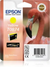 EPSON T0874 cartouche d encre jaune capacité standard 11.4ml 1-pack blister sans alarme