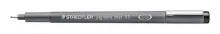 STAEDTLER Stylo-feutre Noir pointe calibrée PIGMENT LINER largeur de trait 0,5 mm