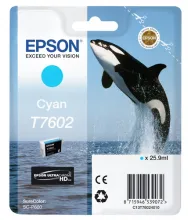 EPSON T7602 cartouche dencre cyan haute capacité 25,9ml 2196 pages pack de 1