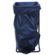 VISO Support sac-poubelle métal Noir capacité 110 à 130 litres sans roulettes - Dim : L56 x H80 x P44 cm