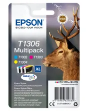 EPSON T1306 cartouche d encre tricolore très haute capacité 3 x 10.1ml 3-pack blister sans alarme - DURABrite Ultra Ink