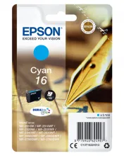 EPSON 16 cartouche dencre cyan capacité standard 3.1ml 165 pages 1-pack blister sans alarme