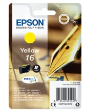 EPSON 16 cartouche dencre jaune capacité standard 3.1ml 165 pages 1-pack blister sans alarme
