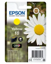 EPSON 18 cartouche dencre jaune capacité standard 3.3ml 180 pages 1-pack RF-AM blister