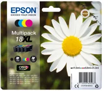 EPSON 18XL cartouche d encre noir et tricolore haute capacité 31.3ml 1-pack blister sans alarme