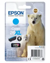 EPSON 26XL cartouche dencre cyan haute capacité 9.7ml 700 pages 1-pack blister sans alarme