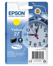 EPSON 27 cartouche dencre jaune capacité standard 3.6ml 350 pages 1-pack RF-AM blister - DURABrite ultra encre