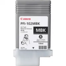 CANON PFI-102MBK cartouche dencre teintée noir mat capacité standard 130ml pack de 1