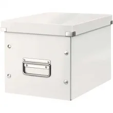 LEITZ Boîte Click &amp; Store WOW cube, format Médium, blanc