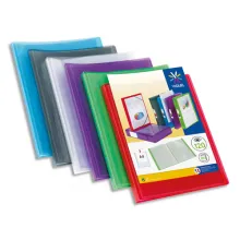 VIQUEL Protège documents personnalisable PROPYGLASS, 120 vues 60 pochettes. Coloris assortis
