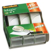 SCOTCH Lot spécial CADDY PACK 2 (+1 gratuit) dévidoir adhésif Scotch® Magic™ 19 mm x 7,5 m