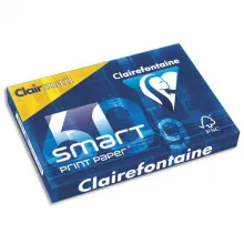 CLAIREFONTAINE Ramette de 500 feuilles papier Blanc SMART CLAIRALFA 60 g format A4 1929