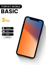Forfait mobile Basic 3Go